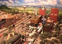 Harold's "O" Gauge Train Layout & Also My Ceiling Train Layout